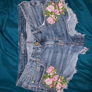 American Eagle Embroidered Shorts